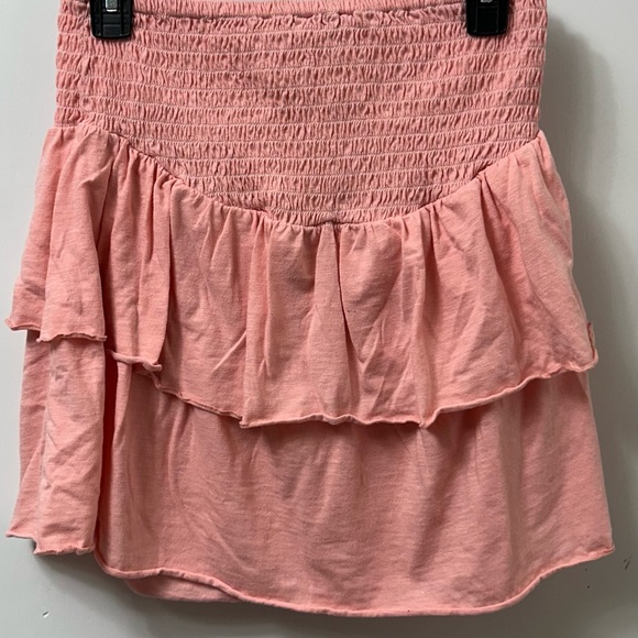Simply Southern Pink Ruffled Mini Skirt - Picture 2 of 2